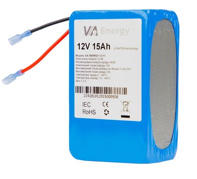 VIA Energy Аккумуляторная батарея литиевая 12В, 15А•ч 28274 фото
